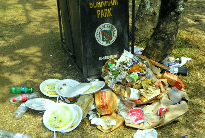 Overflowing Trash Bins